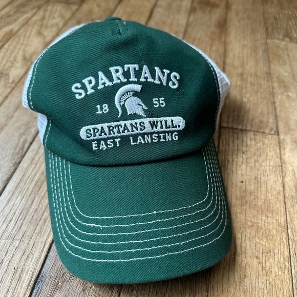 Captivating Other - Michigan State Spartans Trucker Hat Cap Green White‎ Adjustable